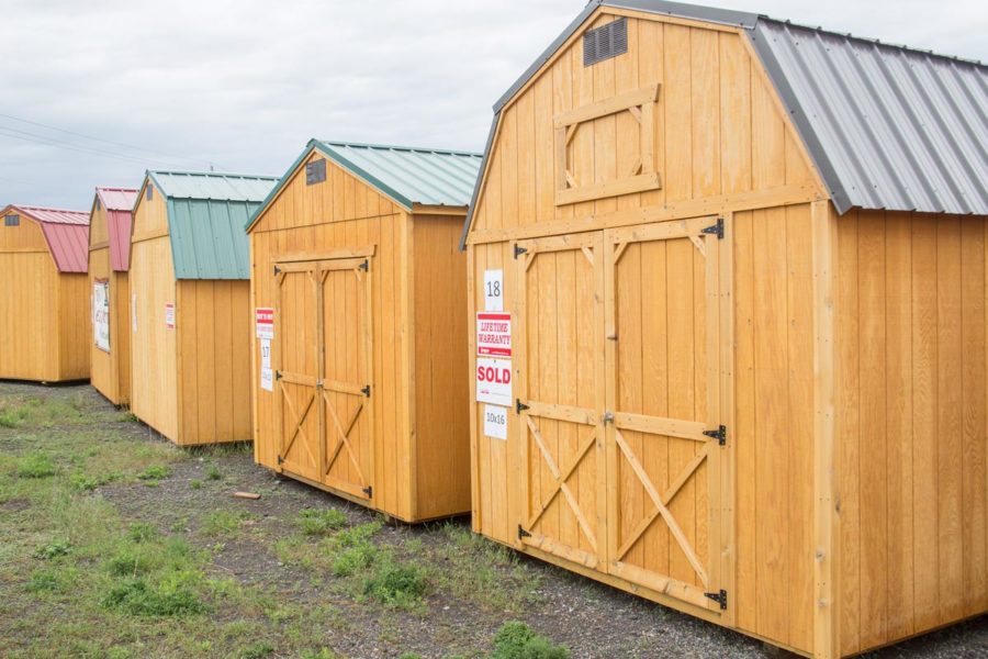 premade shed yard